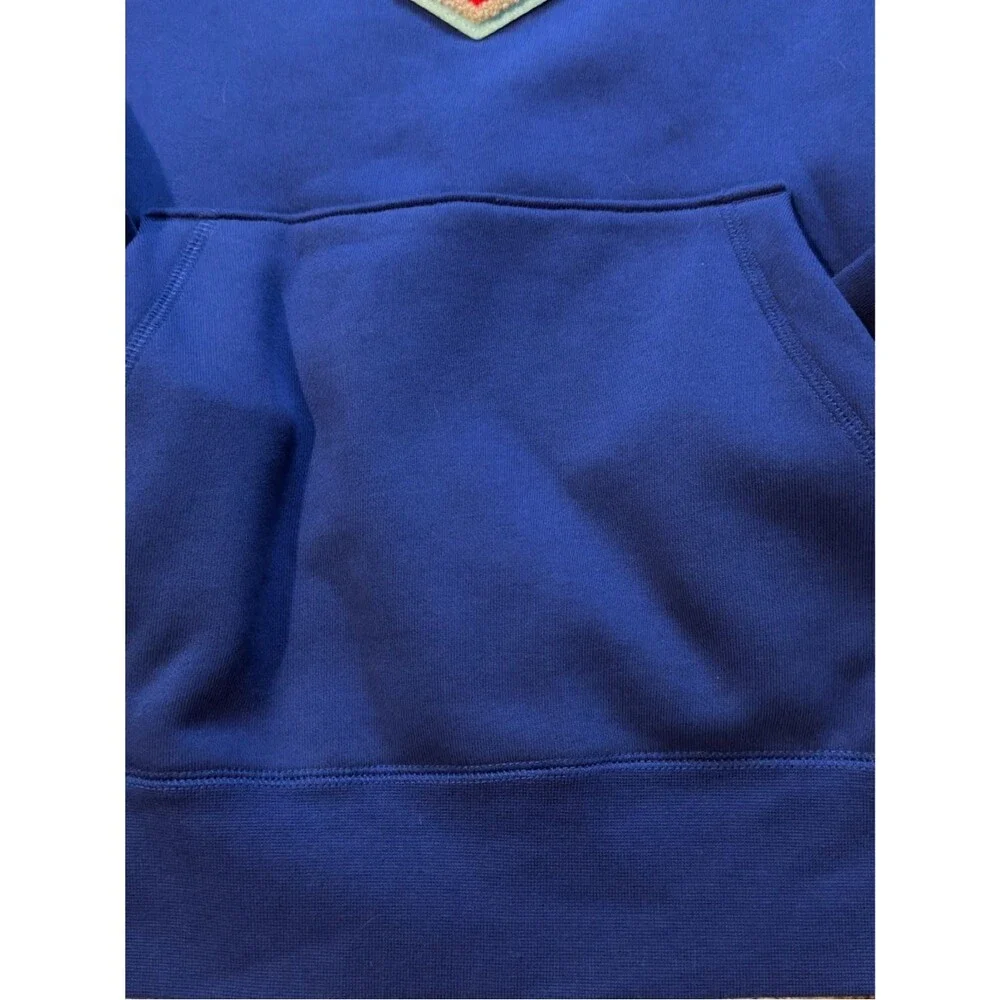 Jordan Sport DNA Hoodie Blue Chenille Patch Logo Y2K Pullover Retro Mens M NWOT